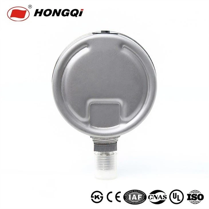 HongQi 304 Stainless Steel Measuring Calibrator Pressure Gauge NPT 1/4 Welding Pressure Meter