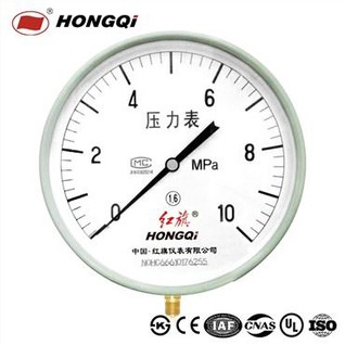 এয়ার প্রেসার গেজের প্রকার / অর্থনৈতিক লোয়ার মাউন্ট স্টিল কেস প্রেসার গেজ / 250 / জেডজি 1/2 '', জি 1/2 '', 1/2 '' এনপিটি ± 1.6% নির্ভুলতা