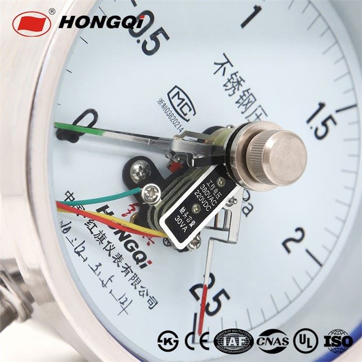 Photo Electricity Contacts Conneciton M20*1.5 Or Customized Pressure Gauge